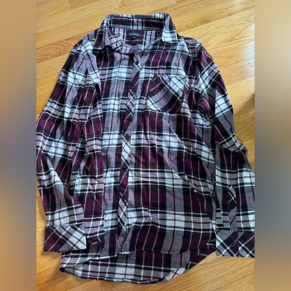 flannel shirt size m